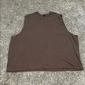 SKIMS Brown Sleeveless Muscle Tee